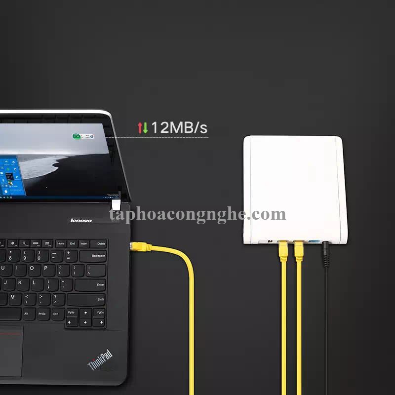 Ugreen 11233 5M màu Vàng Cáp mạng LAN CAT5E UPT NW103 30011233